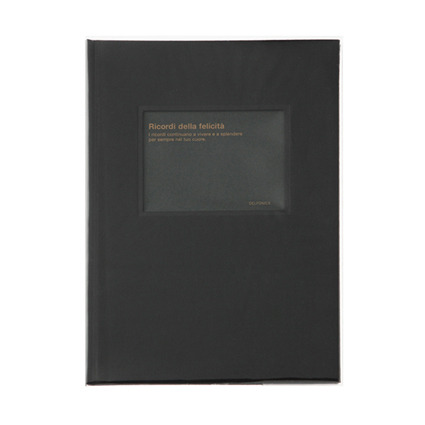 PD cloth-bound frame album (B5 size) Black