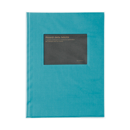 PD cloth-bound frame album (B5 size) Turquoise Blue