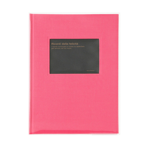 PD cloth-bound frame album (B5 size) Pink